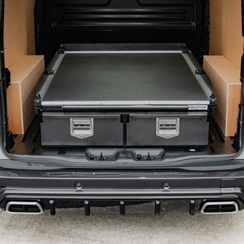 Ladskuffe (Sliding tray) Twin drawer system fra ProTop til Ford Transit Custom SWB Årgang 2023+
