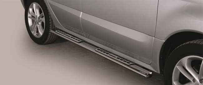 Side bars fra Mach i rustfri stål - Fås i sort og blank til Dodge Nitro