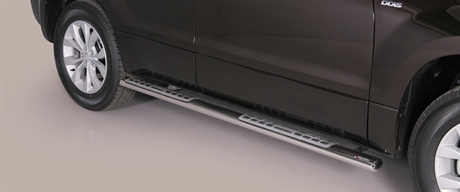 Side bars fra Mach i rustfri stål - Fås i sort og blank til Suzuki Grand Vitara 5 dørs årg. 05-08