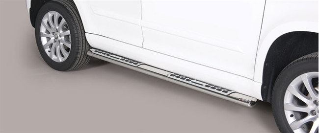 Side bars i rustfri stål - Blank til Skoda Yeti årg. 10+