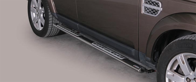 Side bars fra Mach i rustfri stål - Fås i sort og blank til Land Rover Freelander 2 årg. 07+