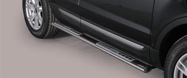 Side bars fra Mach i rustfri stål - Fås i sort og blank til Land Rover Evoque årg. 11+