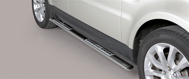 Side bars fra Mach i rustfri stål - Fås i sort og blank til Range Rover Sport 14+