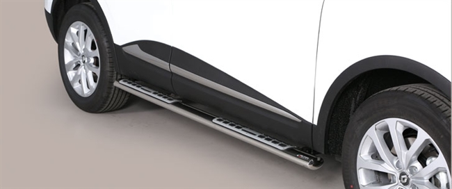 Side bars i rustfri stål - Blank til Renault Kadjar årg. 15+