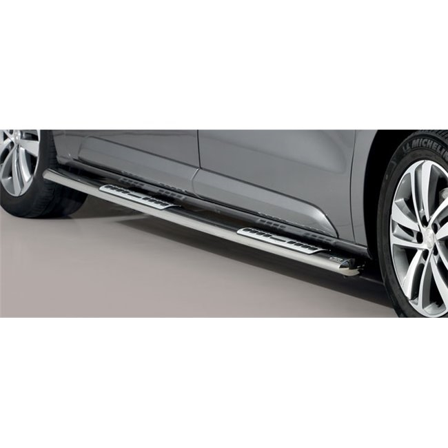 Side bars fra Mach i rustfri stål - Fås i sort og blank til Peugeot Traveller  mellem kort model årg. 16+