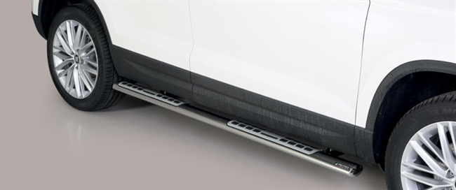 Side bars i rustfri stål - Blank til Seat Ateca årg. 18+