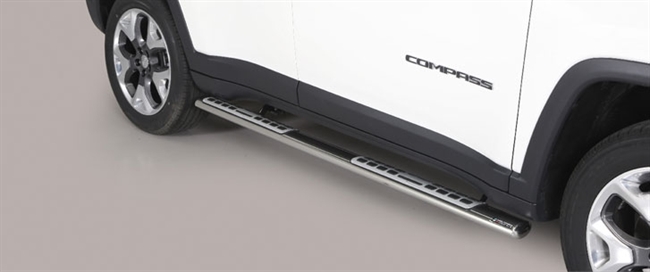 Side bars  i rustfri stål - Blank til Ford Transit Courier Årgang 2024+