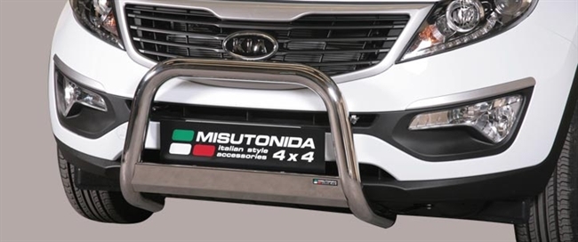 A-bar City - EU godkendt - Blank i rustfri stål til Kia Sportage årg. 10-15