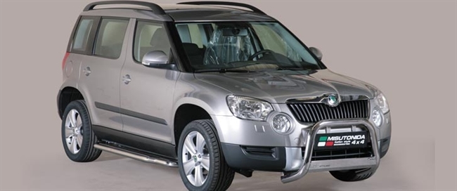 A-bar City EU godkendt - Blank i rustfri stål Skoda Yeti årg. 10-14