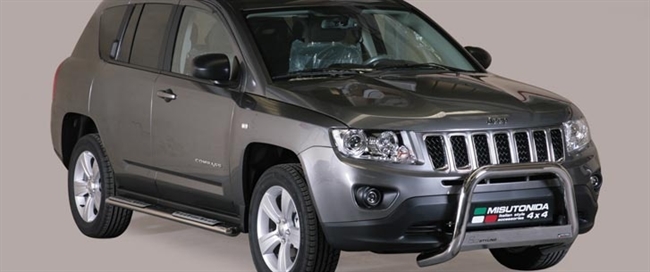 A-bar City EU godkendt - Blank i rustfri stål til Jeep Compass årg. 11-16