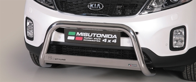 A-bar City - EU godkendt - Blank - i rustfri stål til Kia Sorento årg. 12-15  