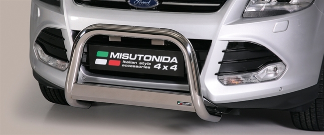 A-bar City med logo - EU godkendt - Blank i rustfri stål til Ford Kuga årg. 13-16