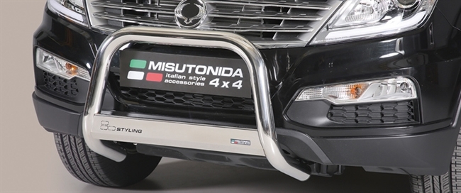 A-bar City EU godkendt - Blank i rustfri stål til SsangYong Rexton W årg. 13>