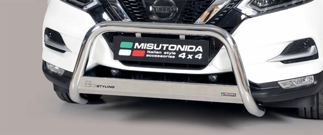 A-bar City EU godkendt - Blank i rustfri stål til Nissan Qashqai årg. 14+