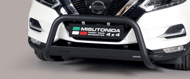 A-bar City EU godkendt - Sort i rustfri stål til Nissan Qashqai årg. 14+