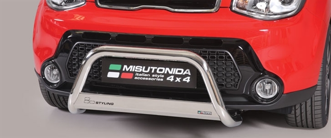 A-bar City EU godkendt - Blank i rustfri stål til Kia Soul årg. 14+