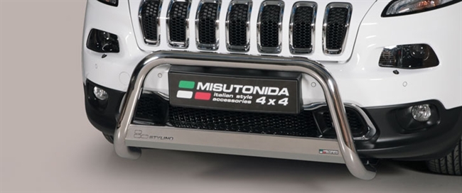 A-bar City EU godkendt - Blank i rustfri stål til Jeep Cherokee årg. 14+