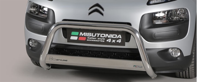 A-Bar city - EU godkendt - Blank - i rustfri stål til Citroen C4 Cactus Årgang 2015+