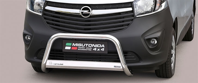 A-bar City EU godkendt - Blank i rustfri stål til Opel Vivaro årg. 14-18