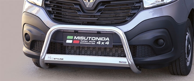 A-bar City EU godkendt - Blank i rustfri stål til Renault Trafic L1 årg. 14+ 