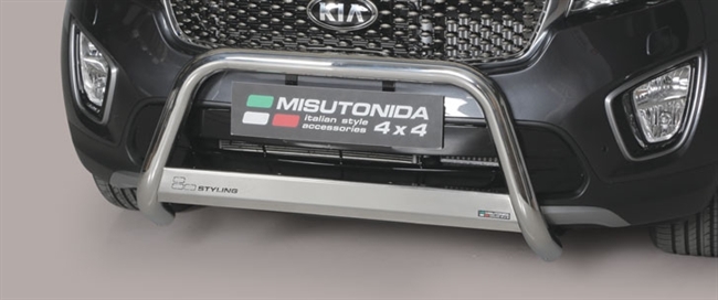 A-bar City EU godkendt - Blank i rustfri stål til Kia Sorento årg. 15+