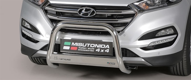 A-bar City EU godkendt - Blank i rustfri stål til Hyundai Tucson årg. 15-17