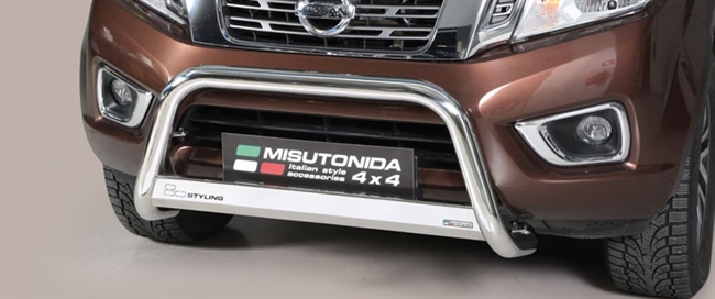 A-bar City - EU godkendt - Blank i rustfri stål til Nissan NP300 årg. 16>