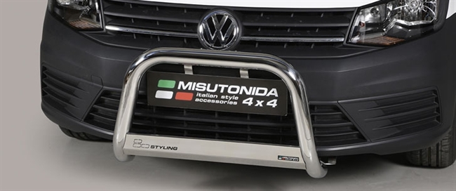 A-bar City EU godkendt - Blank i rustfri stål til VW Caddy årg. 14-20