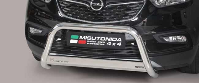 A-bar City EU godkendt - Blank i rustfri stål til Opel Mokka X årg. 16>