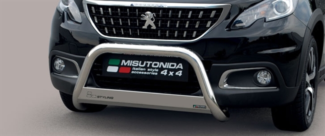 A-bar City EU godkendt - Blank i rustfri stål Peugeot 2008 årg. 16-20