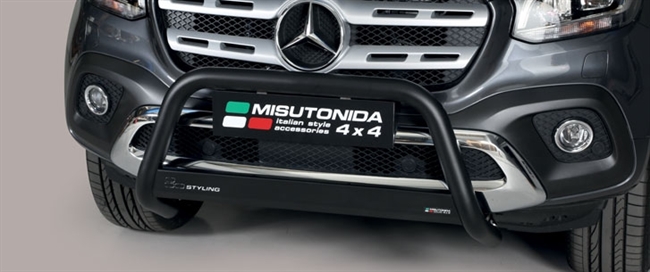 A-bar City - EU godkendt - Sort i rustfri stål til Mercedes X Class årg. 17+