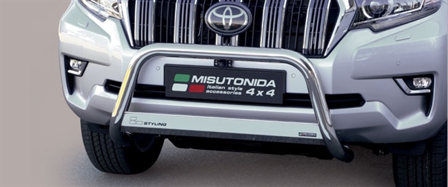 A-bar City EU godkendt - Blank i rustfri stål til Toyota Land Cruiser 150 årg. 18+