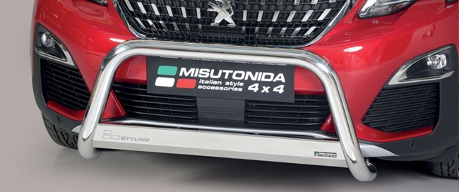 A-bar City EU godkendt - Blank i rustfri stål Peugeot 3008 årg. 16+