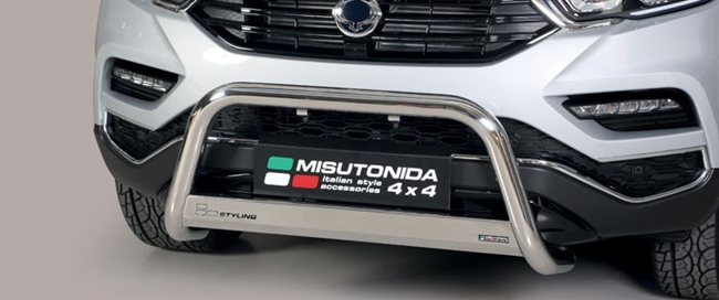 A-bar City EU godkendt - Blank i rustfri stål SsangYong Rexton & Musso årg. 18+