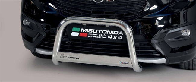 A-bar City EU godkendt - Blank i rustfri stål til Opel Combo L1/L2 årg. 18+