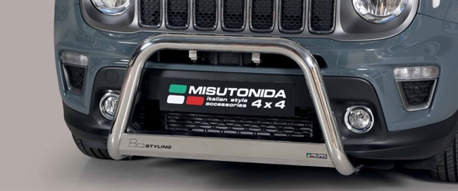 A-bar City EU godkendt - Blank i rustfri stål til Jeep Renegade årg. 18+