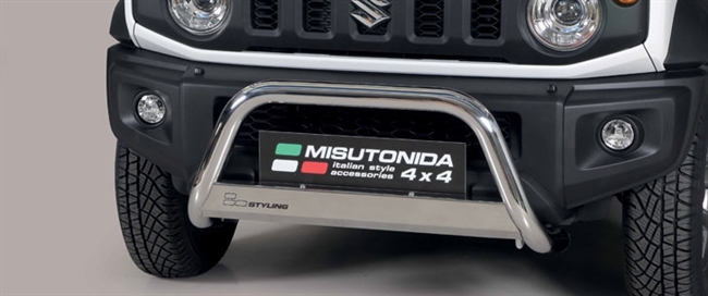 A-bar City EU godkendt - Blank i rustfri stål til Suzuki Jimny årg. 18+