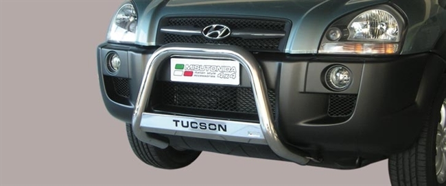 A-bar City - EU godkendt - Fås i sort og blank - i rustfri stål med logo til Hyundai Tucson årg. 15+
