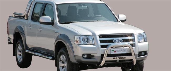 A-bar City med logo - EU godkendt - Blank i rustfri stål til Ford Ranger årg. 06-09