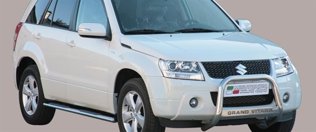 A-bar City med logo EU godkendt - Blank i rustfri stål til Suzuki Grand Vitara årg. 09+