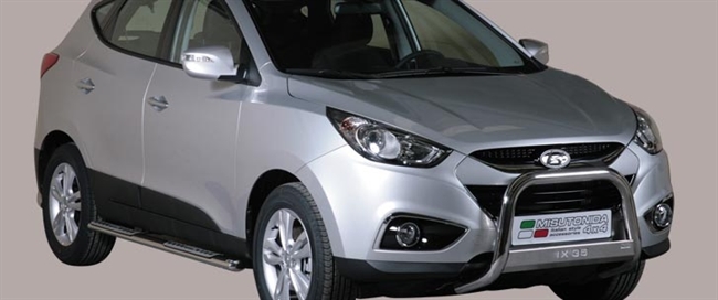 A-bar City med logo - EU godkendt - Blank i rustfri stål til Hyundai IX35 årg. 10-