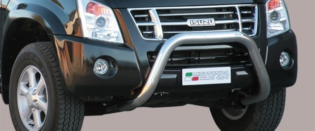 Frontbøjle (Super Bar) EU godkendt - Blank i rustfri stål til Isuzu D-Max årg. 07-12