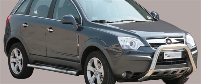Frontbøjle (Super Bar) EU godkendt - Blank i rustfri stål til Opel Antara årg. 07-11