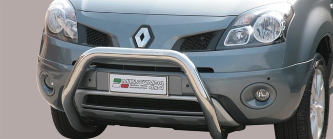 Frontbøjle (Super Bar) EU godkendt - Blank i rustfri stål til Renault Koleos årg. 08-11