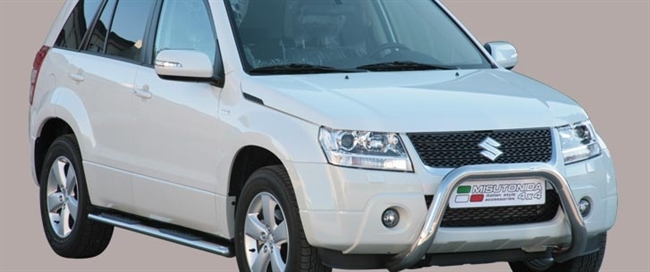 Frontbøjle (Super Bar) EU godkendt - Blank i rustfri stål til Suzuki Grand Vitara årg. 09+