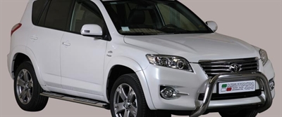 Frontbøjle (Super Bar) EU godkendt - Blank i rustfri stål til Toyota Rav4 årg. 10-12