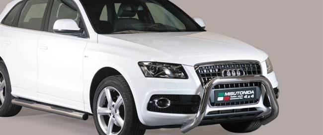 Frontbøjle (Super Bar) - EU godkendt - Rustfri stål - Blank til Audi Q5 Årgang 2008-2015