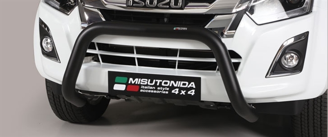 Frontbøjle (Super Bar) - EU godkendt - Sort - i rustfri stål til Isuzu D-Max årg. 12-20