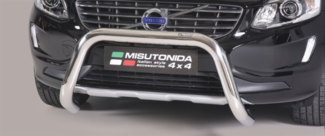 Frontbøjle (Super Bar) EU godkendt - Blank i rustfri stål til Volvo XC60 årg. 09-13