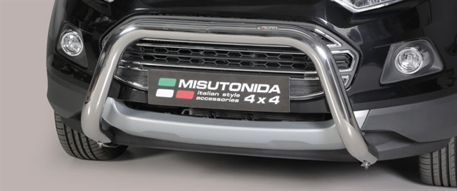 Frontbøjle (Super Bar) - EU godkendt - Blank i rustfri stål til Ford Ecosport årg. 14-17